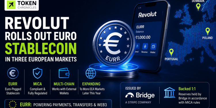 Revolut Launches Euro Stablecoin Across Three European Markets