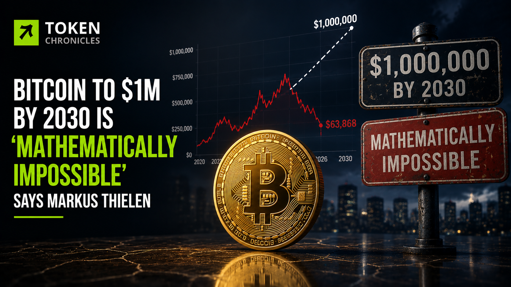 Bitcoin to $1M by 2030 Is ‘Mathematically Impossible,’ Says Markus Thielen