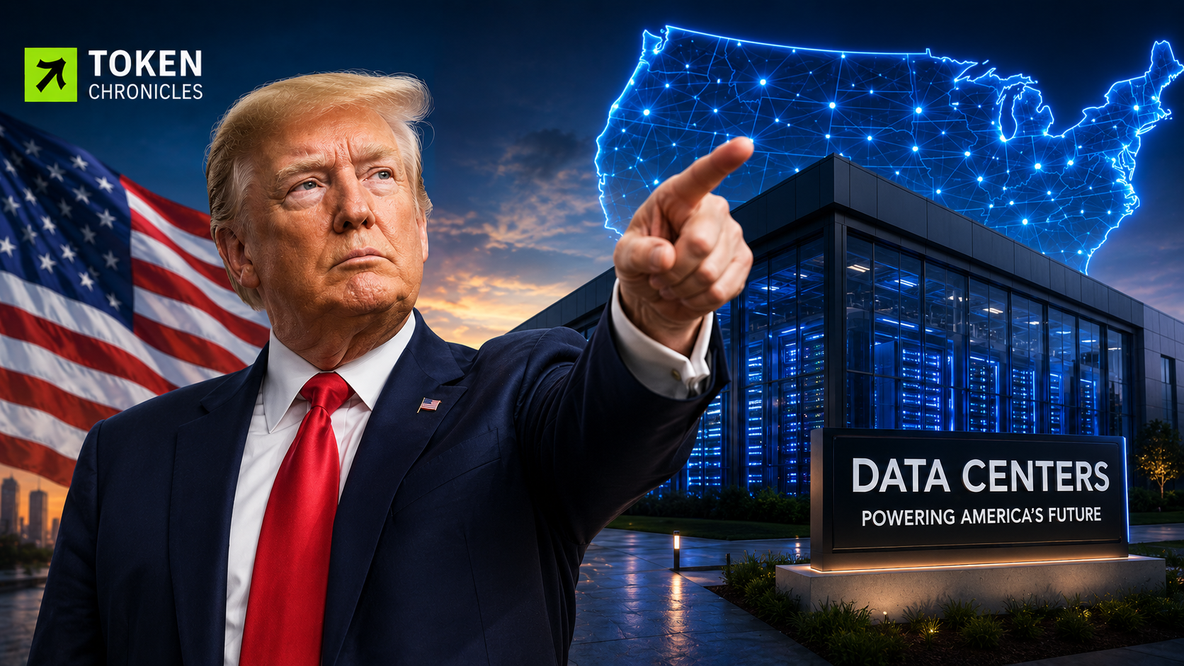 Trump Defends U.S. Data Center Growth, Pushes Back Against Opposition