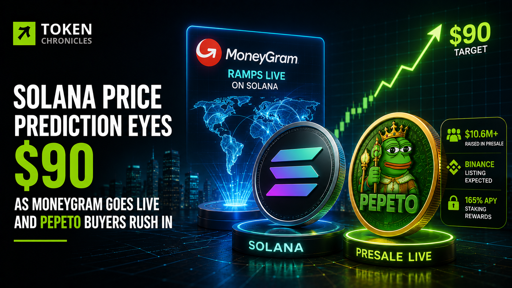 Solana Price Prediction: Can SOL Reach $90 as MoneyGram Expands on Solana?