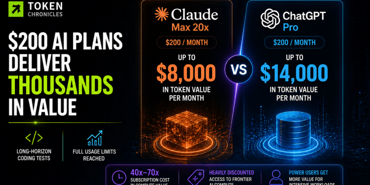 $200 AI Plans Could Deliver Thousands of Dollars in Compute Value