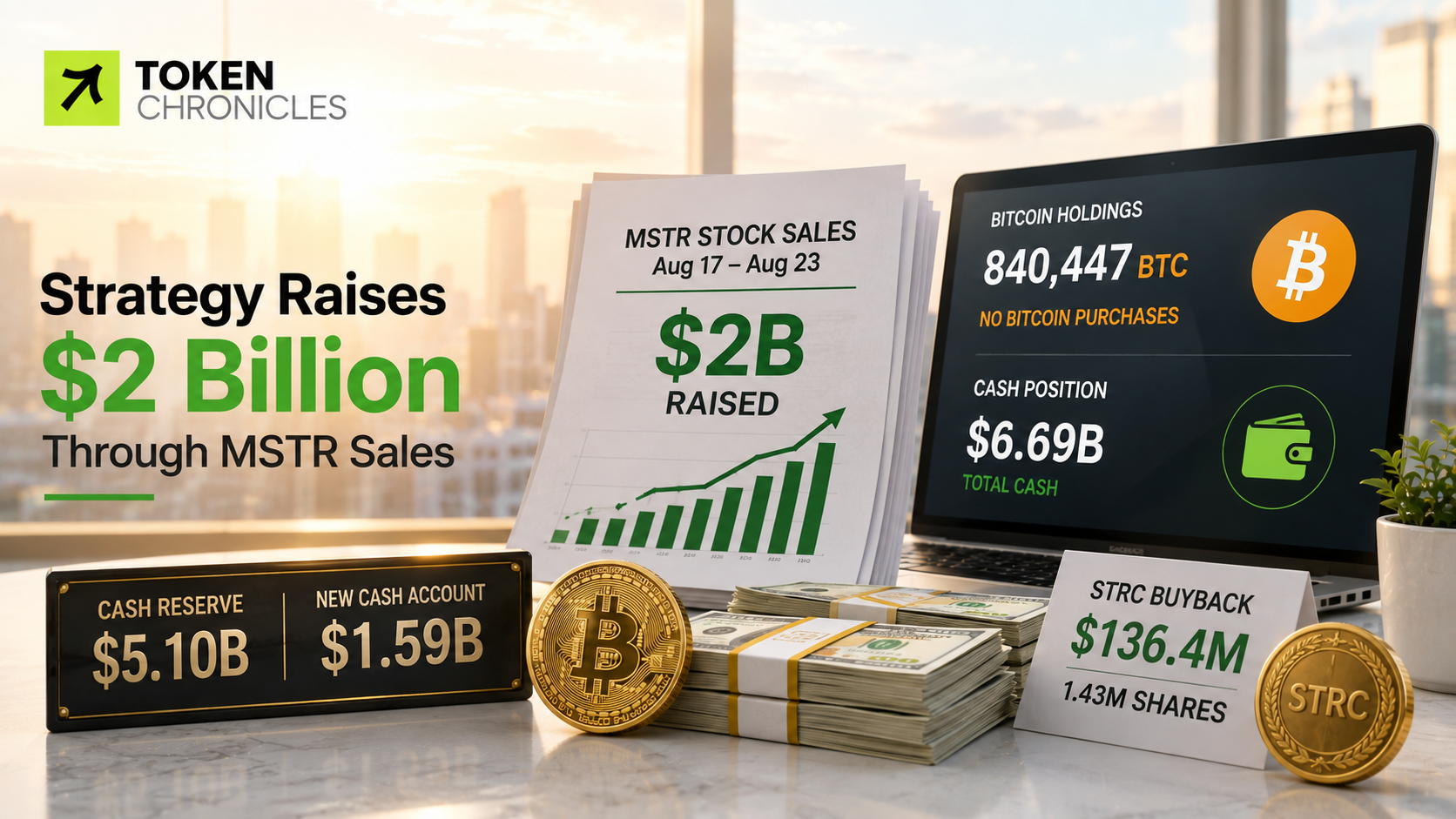 Strategy Raises $2B Through MSTR Sales While Holding Bitcoin Purchases