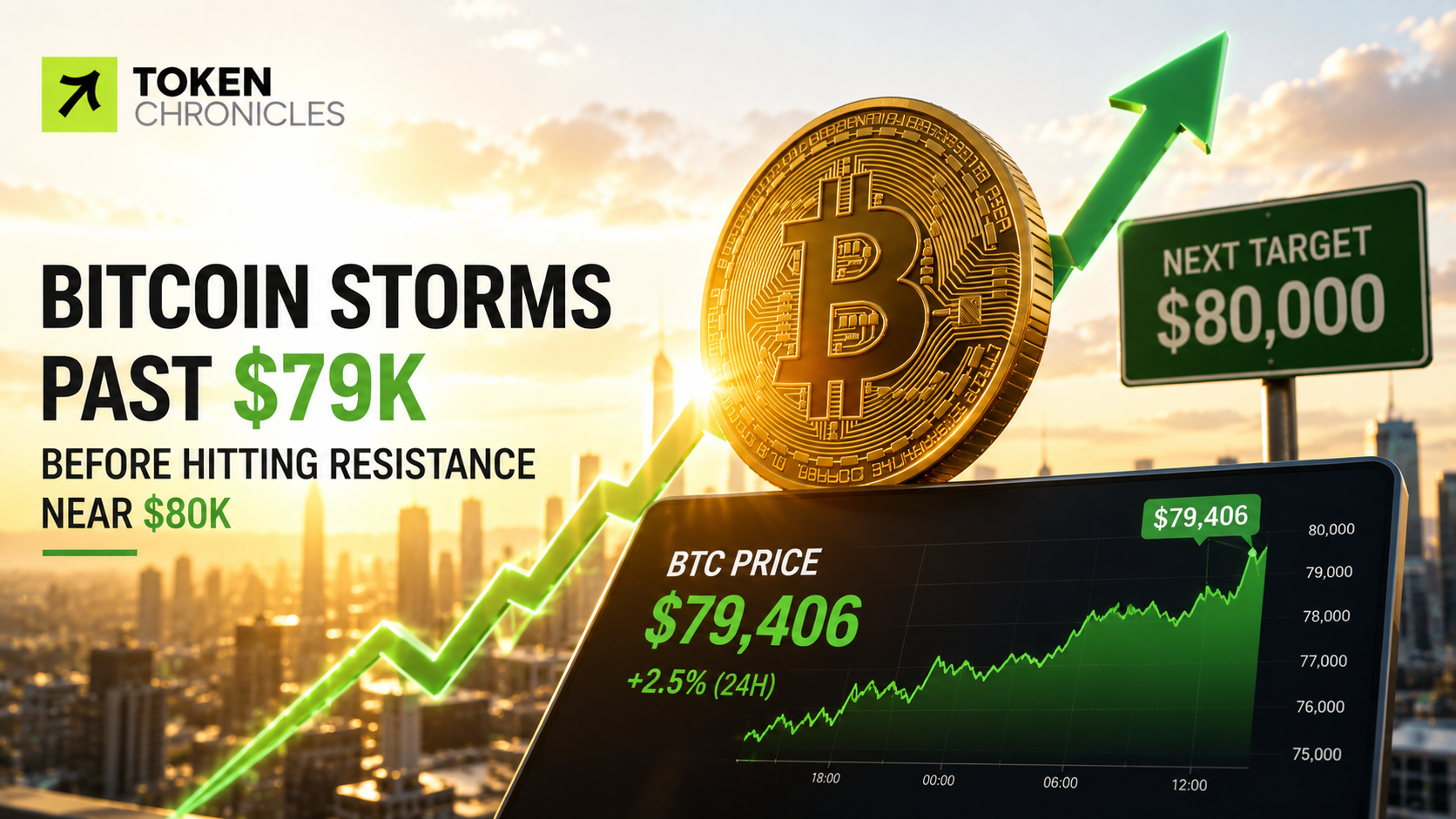 Bitcoin Breaks Above $79K as Bulls Target $80K Resistance
