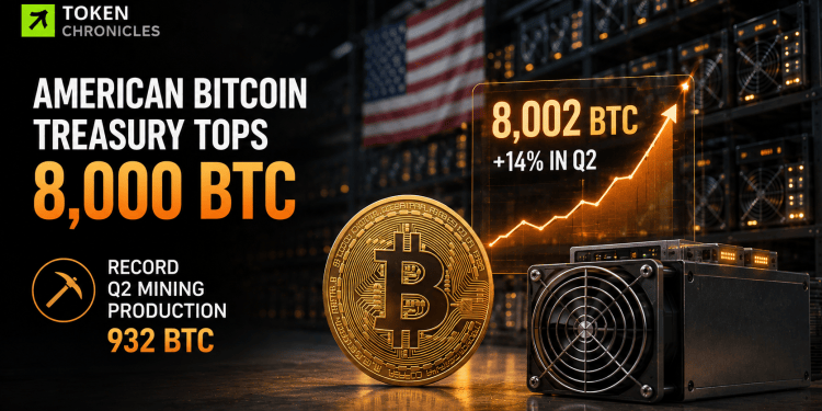 American Bitcoin Treasury Surpasses 8,000 BTC After Record Q2 Mining Output