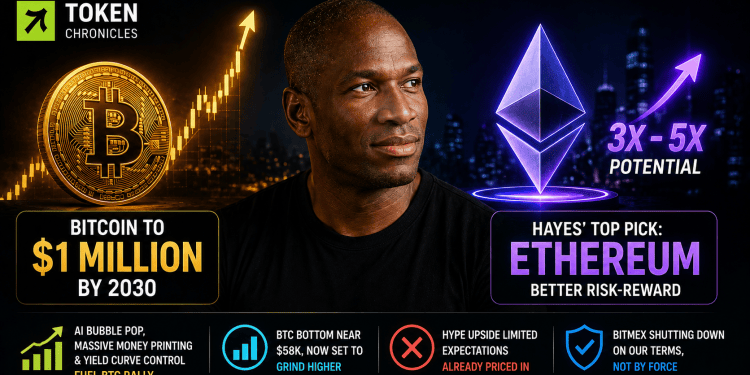 Arthur Hayes Bets on Ethereum Despite $1M Bitcoin Forecast