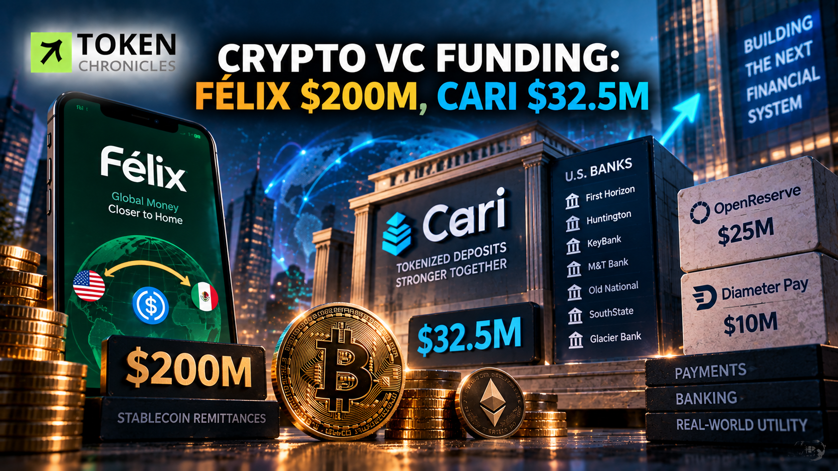 Crypto VC Funding: Félix Secures $200M, Cari Raises $32.5M
