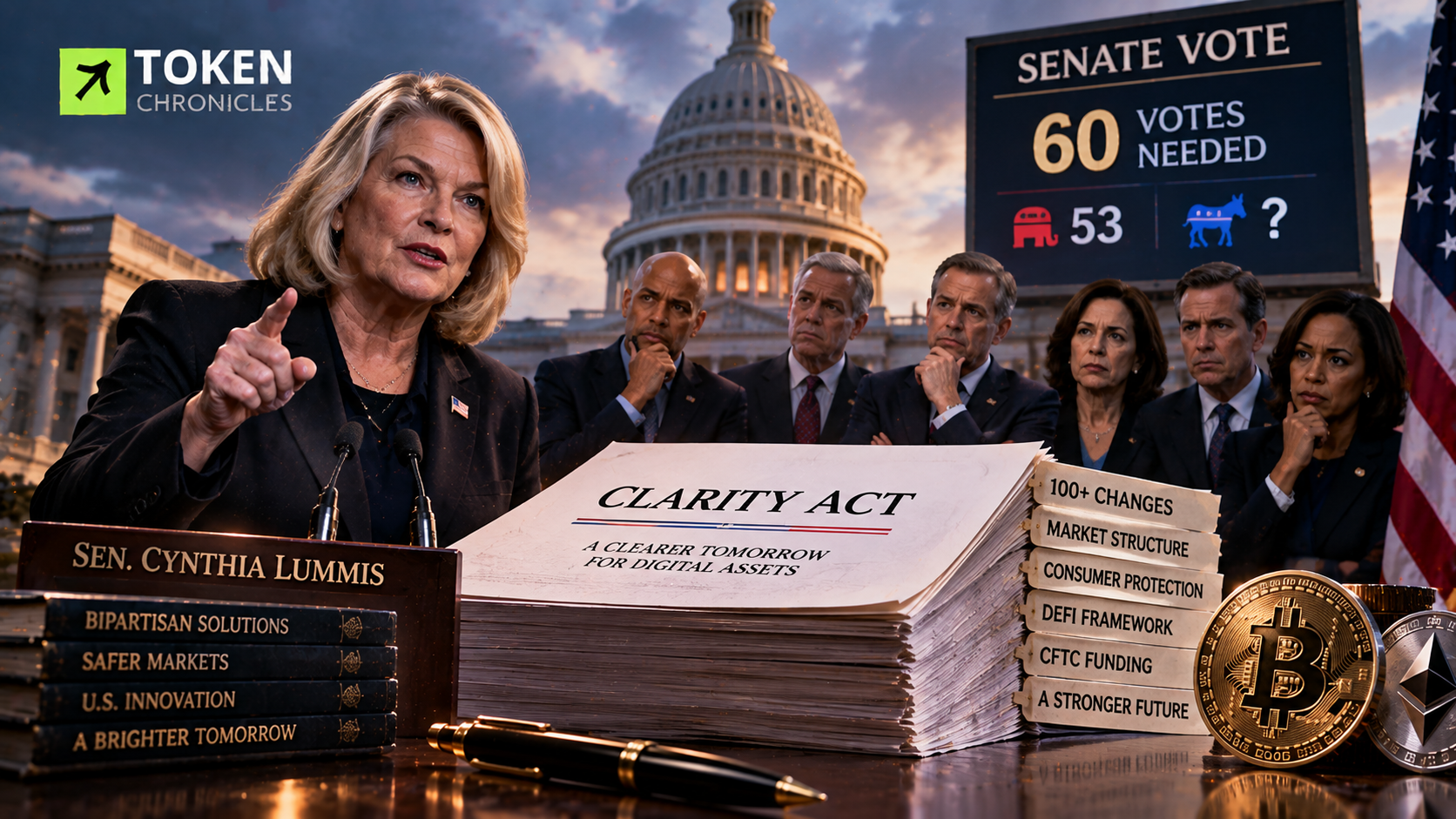 Lummis Presses Democrats to Back CLARITY Act Ahead of Key Senate Vote