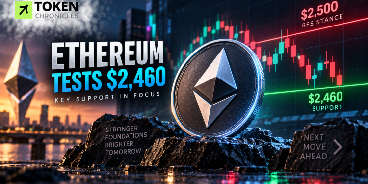 Ethereum Price Tests $2,460 Support as Bulls Struggle to Break $2,500