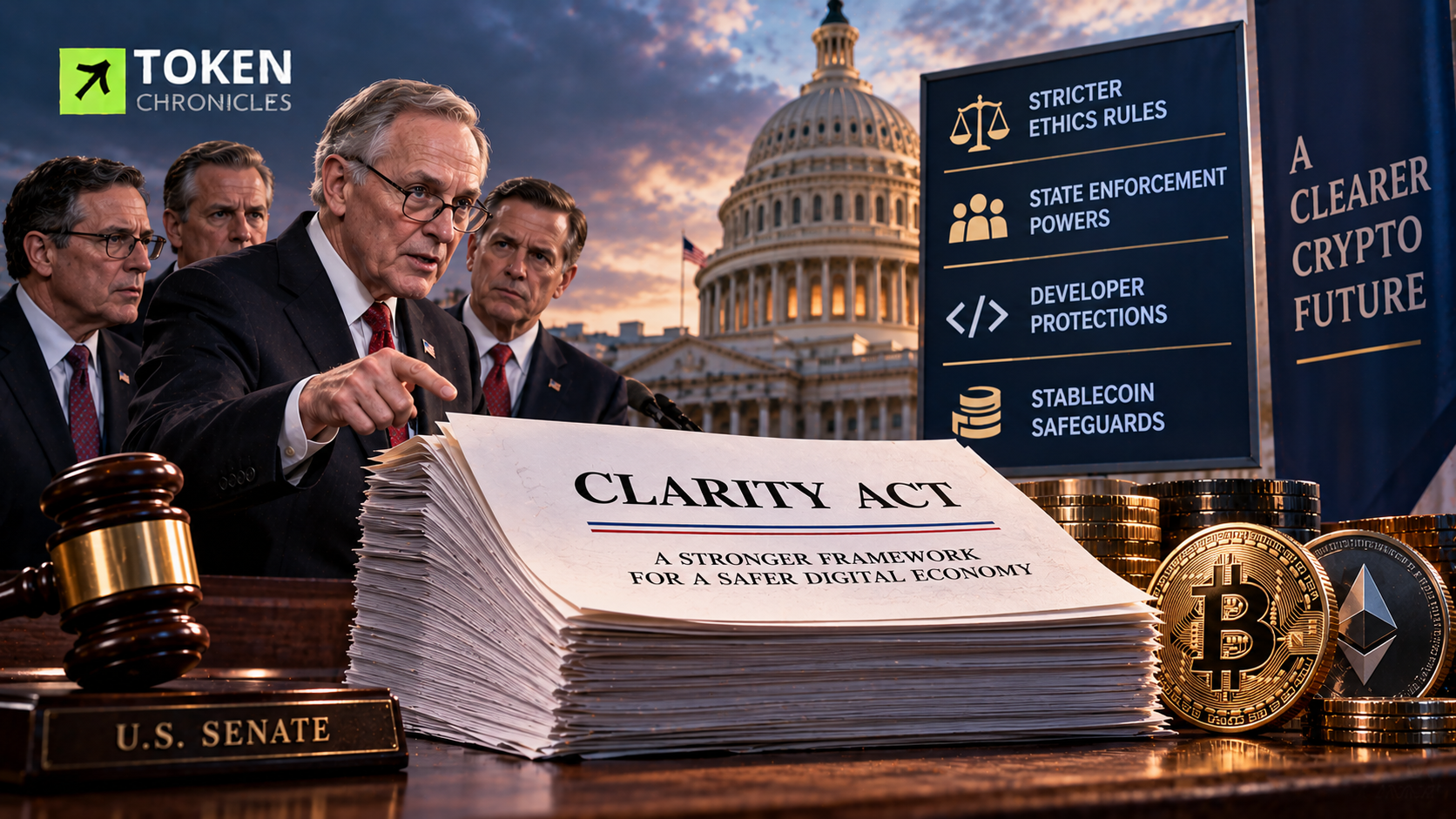 Senate Republicans Unveil Final CLARITY Act Draft With Sweeping Ethics Changes