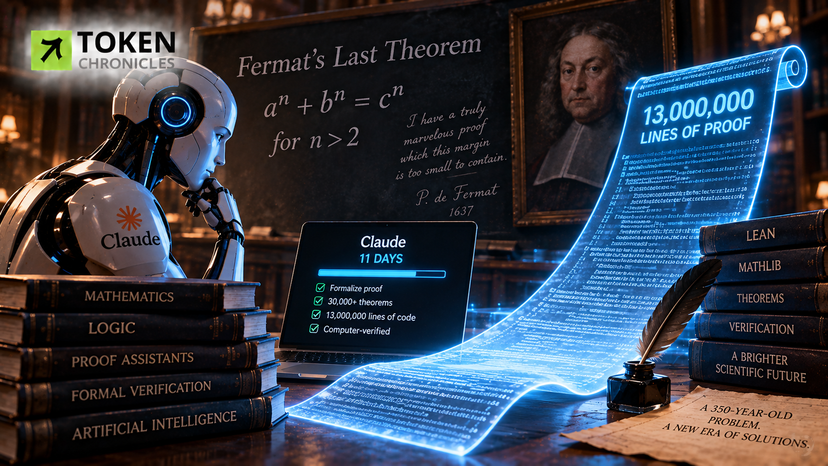 AI Tackles Fermat’s Last Theorem With a 13-Million-Line Computer-Checked Proof