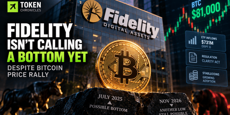 Fidelity Still Won’t Declare Bitcoin’s Bottom Despite Rally