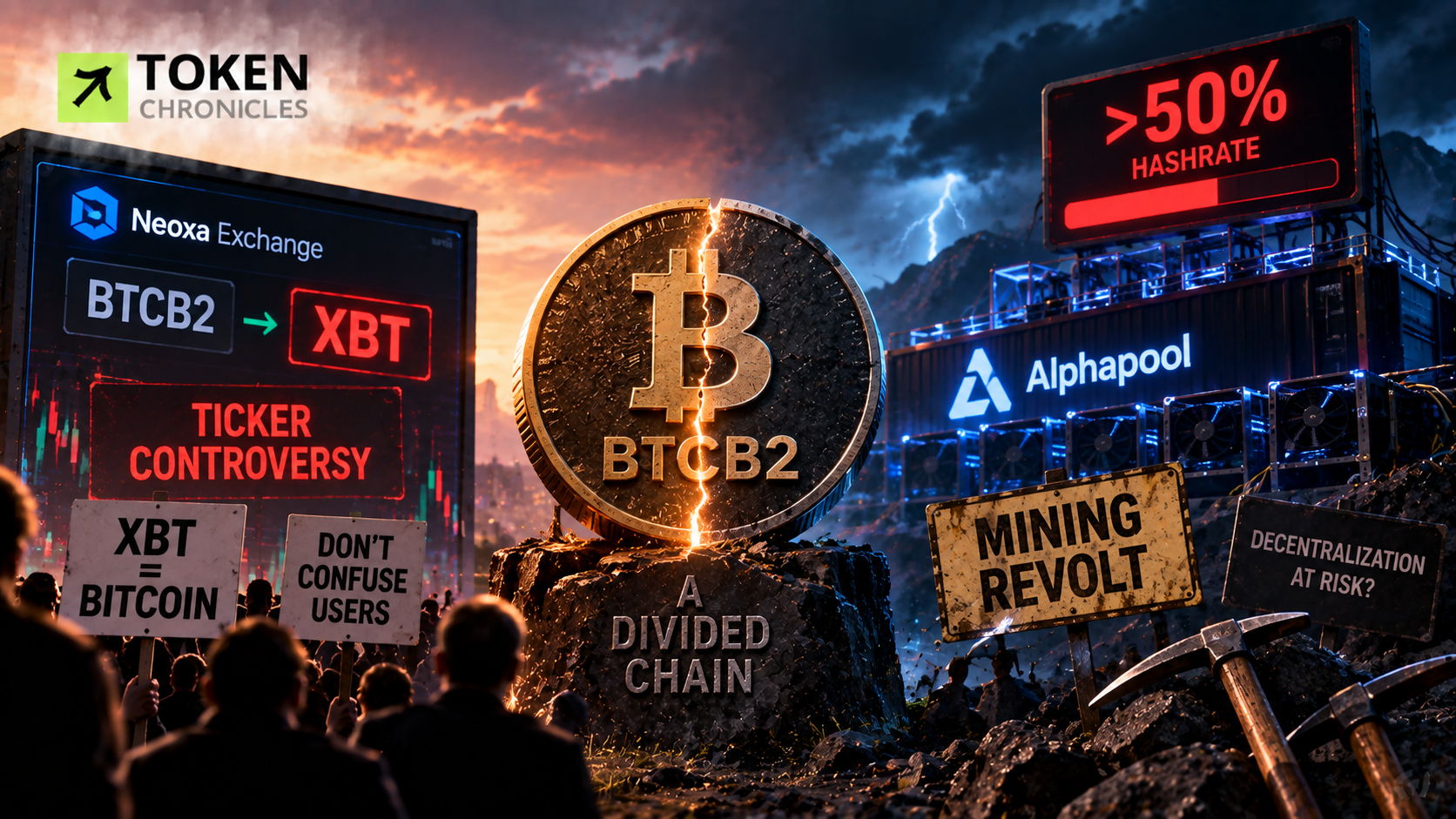 BTCB2 Faces Fresh Controversy Over XBT Ticker and Mining Concentration