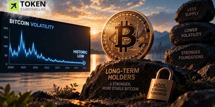 Bitcoin Volatility Falls to Historic Lows as Long-Term Holders Tighten Supply