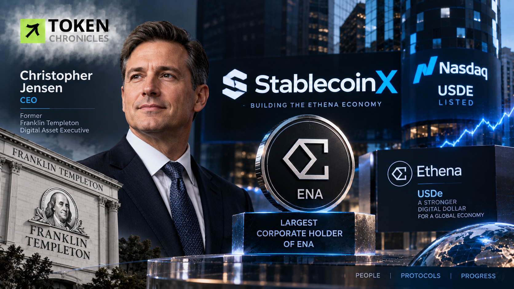 Franklin Templeton Digital-Asset Veteran Christopher Jensen Named CEO of StablecoinX